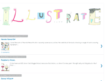 Tablet Screenshot of illustrationislovely.blogspot.com