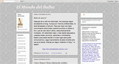 Desktop Screenshot of elmundodelballet.blogspot.com