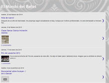 Tablet Screenshot of elmundodelballet.blogspot.com