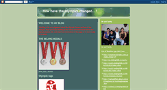 Desktop Screenshot of howhavetheolympicschanged.blogspot.com