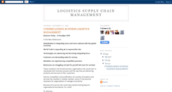 Desktop Screenshot of logisticssupplychainmanagement.blogspot.com