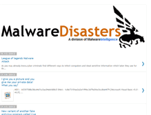 Tablet Screenshot of malwaredisasters.blogspot.com