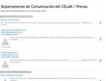 Tablet Screenshot of comunicacioncelam.blogspot.com