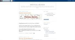 Desktop Screenshot of frugalblogs.blogspot.com