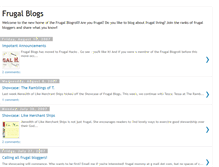 Tablet Screenshot of frugalblogs.blogspot.com