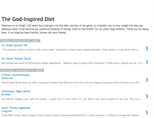 Tablet Screenshot of godinspireddiet.blogspot.com