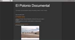 Desktop Screenshot of elpoloniodocumental.blogspot.com