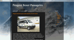 Desktop Screenshot of boxer-passageiro-peugeot.blogspot.com