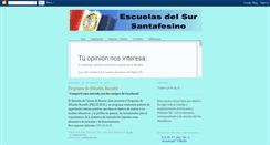 Desktop Screenshot of escuelasdelsursantafesino.blogspot.com