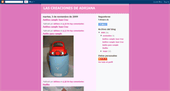 Desktop Screenshot of lascreacionesdeadriana.blogspot.com