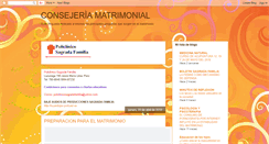 Desktop Screenshot of consejeriamatrimonio.blogspot.com