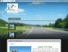 Tablet Screenshot of globetrotteradventureperu.blogspot.com
