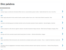 Tablet Screenshot of diezpalabras.blogspot.com