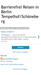 Mobile Screenshot of barrierefreireiseninberlin.blogspot.com