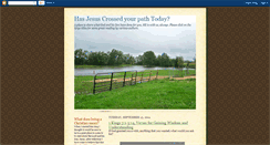 Desktop Screenshot of hasjesuscrossedyourpathtoday.blogspot.com