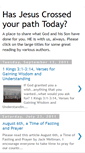 Mobile Screenshot of hasjesuscrossedyourpathtoday.blogspot.com