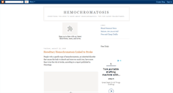 Desktop Screenshot of hemochromatosis.blogspot.com