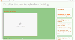 Desktop Screenshot of matiere-imaginaire.blogspot.com