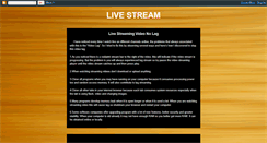 Desktop Screenshot of liveshowsandstream.blogspot.com