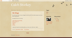 Desktop Screenshot of calebstorkey.blogspot.com