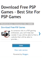 Mobile Screenshot of downloadfreepsp-games.blogspot.com