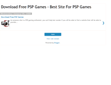 Tablet Screenshot of downloadfreepsp-games.blogspot.com