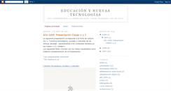 Desktop Screenshot of educacionynuevastecnologias.blogspot.com
