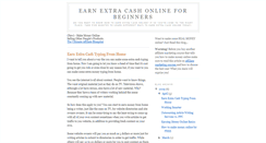 Desktop Screenshot of earnedextracashonline.blogspot.com