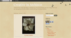 Desktop Screenshot of creativeinatchison.blogspot.com