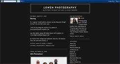 Desktop Screenshot of lowenphotography.blogspot.com