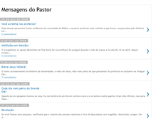 Tablet Screenshot of mensagemdopastor.blogspot.com