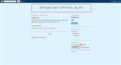Desktop Screenshot of irtiqa2-net.blogspot.com