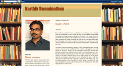 Desktop Screenshot of karthikswaminathan-writer.blogspot.com