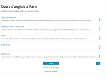 Tablet Screenshot of cours-anglais-paris.blogspot.com