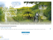 Tablet Screenshot of heavenlyscentsofnature.blogspot.com