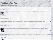 Tablet Screenshot of huskydogblog.blogspot.com