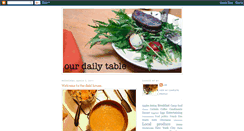 Desktop Screenshot of ourdailytable.blogspot.com