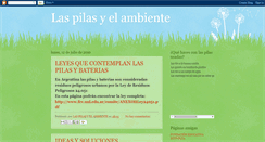 Desktop Screenshot of laspiliasyelambiente.blogspot.com