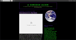 Desktop Screenshot of acuriousalien.blogspot.com