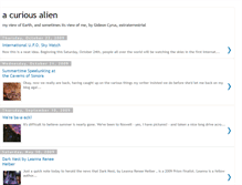 Tablet Screenshot of acuriousalien.blogspot.com