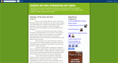 Desktop Screenshot of diariodeumaguerreiradefibra.blogspot.com