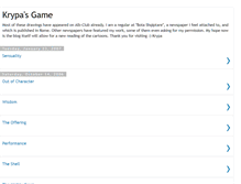 Tablet Screenshot of krypasgame.blogspot.com