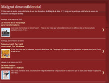 Tablet Screenshot of malgratdesconfidencial.blogspot.com
