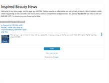 Tablet Screenshot of inspiredbeautynews.blogspot.com