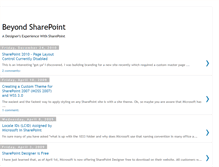 Tablet Screenshot of beyondsharepoint.blogspot.com