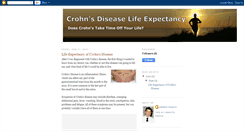 Desktop Screenshot of crohnsdiseaselifeexpectancy.blogspot.com