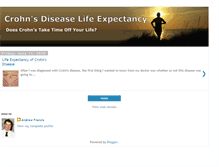 Tablet Screenshot of crohnsdiseaselifeexpectancy.blogspot.com