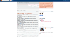 Desktop Screenshot of myadventureinbelgium.blogspot.com
