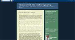 Desktop Screenshot of albrecht-schmidt.blogspot.com