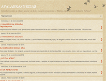 Tablet Screenshot of apalabrasnecias-apalabrasnecias.blogspot.com